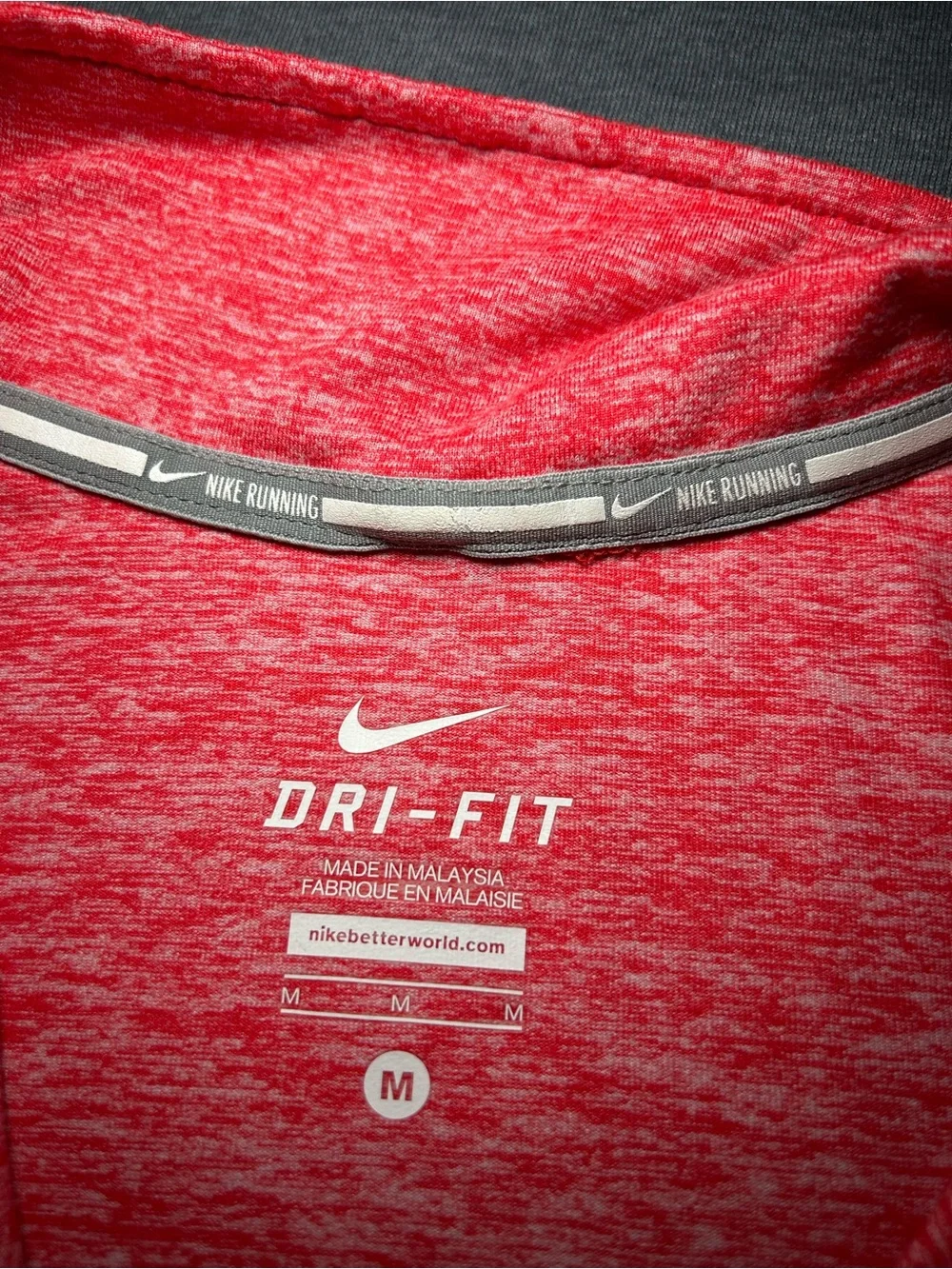 Nike Women's Heather Coral Half-Zip Pullover